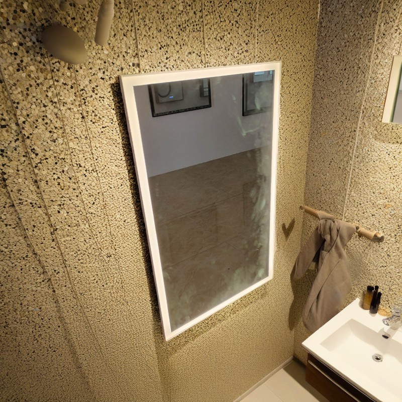 Arylic Rectangle Lighted Bathroom Mirror Item # DZBM-6